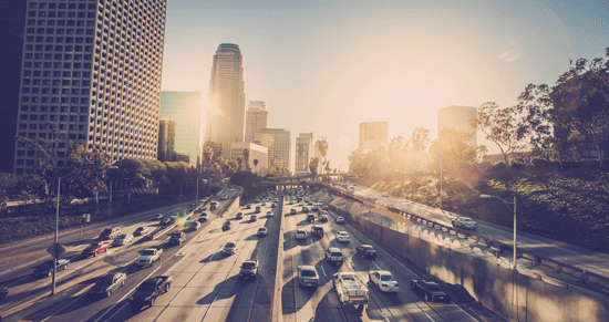 cars on freeway