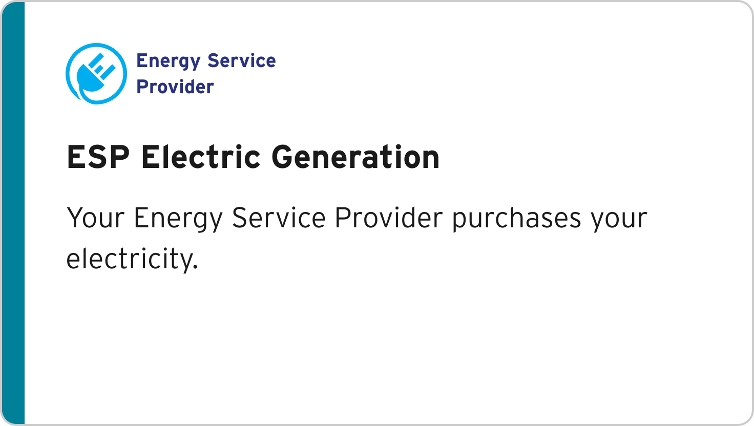 ESP Electric Generation Education Tile image