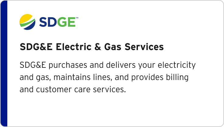 SDG&E Electric & Gas Service